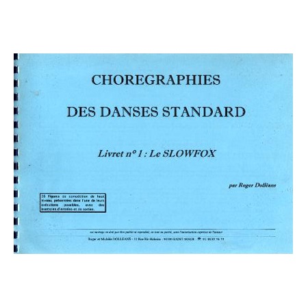 Chorégraphies Danses Standard - Livret 1 Slowfox