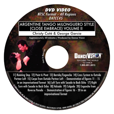 Argentine Tango Milonguero Style (Close Embrace) Vol 2