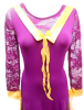 DS-Robe de danses standard prune et saffron taille XL neuve