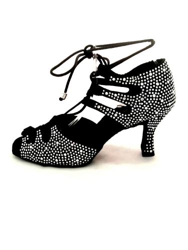 ALEGRIA 70 Negro Con Diamantes - Sandale à lacets