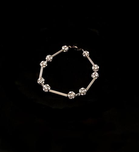 Bracelet TIANA perles strassées cristal