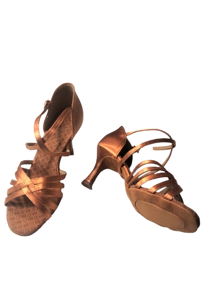 Chaussure latine talon slim 7,5 cm-danse des couleurs magasin danse