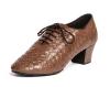 TRAINING STAR 50 Brown Woven Grain Leather