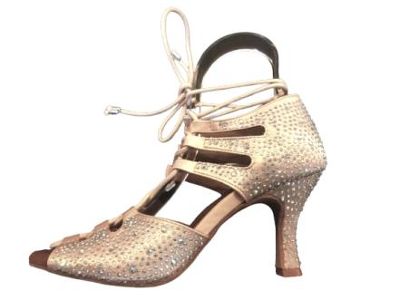 Chaussures De Danse pour Femmes Chaussures De Fitness en Cuir Cheerleading  Chaussures De Compétition Fond Souple Anti-Dérapant,Blanc,33 EU :  : Mode